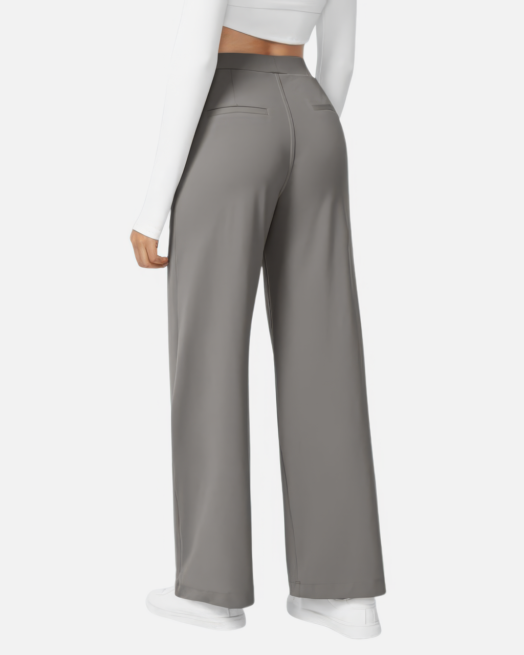DayStretch High Waisted Pocket Straight Leg Work Pants